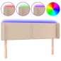 vidaXL LED Kopfteil Cappuccino-Braun 147x16x78/88 cm Kunstleder vidaXL LED Kopfteil Cappuccino-Braun 147x16x78/88 cm Kunstleder