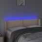 vidaXL LED Kopfteil Cappuccino-Braun 147x16x78/88 cm Kunstleder vidaXL LED Kopfteil Cappuccino-Braun 147x16x78/88 cm Kunstleder