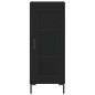 Highboard Schwarz 34,5x34x180 cm Holzwerkstoff Highboard Schwarz 34,5x34x180 cm Holzwerkstoff