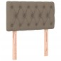 vidaXL Boxspringbett mit Matratze Taupe 80x200 cm Stoff vidaXL Boxspringbett mit Matratze Taupe 80x200 cm Stoff