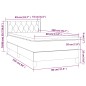 vidaXL Boxspringbett mit Matratze Taupe 80x200 cm Stoff vidaXL Boxspringbett mit Matratze Taupe 80x200 cm Stoff