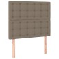vidaXL Boxspringbett mit Matratze & LED Taupe 80x200 cm Stoff vidaXL Boxspringbett mit Matratze & LED Taupe 80x200 cm Stoff