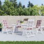 vidaXL Gartenstuhlauflagen für Hochlehner 4 Stk. 120x50x3 cm Stoff vidaXL Gartenstuhlauflagen für Hochlehner 4 Stk. 120x50x3 cm Stoff