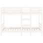 vidaXL Etagenbett Weiß 90x190 cm Massivholz Kiefer vidaXL Etagenbett Weiß 90x190 cm Massivholz Kiefer
