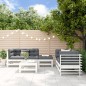 vidaXL 6-tlg. Garten-Lounge-Set Weiß Massivholz Kiefer vidaXL 6-tlg. Garten-Lounge-Set Weiß Massivholz Kiefer