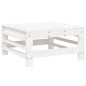 vidaXL 7-tlg. Garten-Lounge-Set Weiß Massivholz Kiefer vidaXL 7-tlg. Garten-Lounge-Set Weiß Massivholz Kiefer