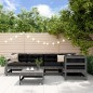 vidaXL 6-tlg. Garten-Lounge-Set Grau Massivholz Kiefer vidaXL 6-tlg. Garten-Lounge-Set Grau Massivholz Kiefer