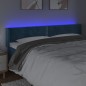 vidaXL LED Kopfteil Dunkelblau 163x16x78/88 cm Samt vidaXL LED Kopfteil Dunkelblau 163x16x78/88 cm Samt