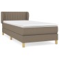vidaXL Boxspringbett mit Matratze Taupe 90x190 cm Stoff vidaXL Boxspringbett mit Matratze Taupe 90x190 cm Stoff