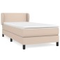 vidaXL Boxspringbett mit Matratze Cappuccino-Braun 80x200cm Kunstleder vidaXL Boxspringbett mit Matratze Cappuccino-Braun 80x200cm Kunstleder