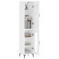 Highboard Hochglanz-Weiß 34,5x34x180 cm Holzwerkstoff Highboard Hochglanz-Weiß 34,5x34x180 cm Holzwerkstoff