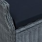 vidaXL 9-tlg. Garten-Essgruppe mit Auflagen Poly Rattan Dunkelgrau vidaXL 9-tlg. Garten-Essgruppe mit Auflagen Poly Rattan Dunkelgrau