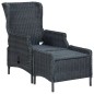 vidaXL 9-tlg. Garten-Essgruppe mit Auflagen Poly Rattan Dunkelgrau vidaXL 9-tlg. Garten-Essgruppe mit Auflagen Poly Rattan Dunkelgrau