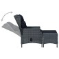 vidaXL 9-tlg. Garten-Essgruppe mit Auflagen Poly Rattan Dunkelgrau vidaXL 9-tlg. Garten-Essgruppe mit Auflagen Poly Rattan Dunkelgrau
