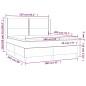 vidaXL Boxspringbett mit Matratze Dunkelgrau 160x200 cm Samt vidaXL Boxspringbett mit Matratze Dunkelgrau 160x200 cm Samt