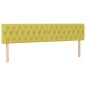 vidaXL Boxspringbett mit Matratze Grün 200x200 cm Stoff vidaXL Boxspringbett mit Matratze Grün 200x200 cm Stoff