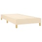 vidaXL Boxspringbett mit Matratze Creme 80x200 cm Stoff vidaXL Boxspringbett mit Matratze Creme 80x200 cm Stoff