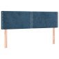 vidaXL Boxspringbett mit Matratze Dunkelblau 140x190 cm Samt vidaXL Boxspringbett mit Matratze Dunkelblau 140x190 cm Samt
