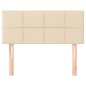 vidaXL Kopfteil Creme 80x5x78/88 cm Stoff