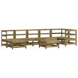 vidaXL 8-tlg. Garten-Lounge-Set Kiefernholz Imprägniert