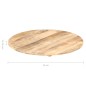 vidaXL Tischplatte Massivholz Mango Rund 15-16 mm 40 cm vidaXL Tischplatte Massivholz Mango Rund 15-16 mm 40 cm