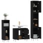 vidaXL 3-tlg. Badmöbel-Set Schwarz Holzwerkstoff vidaXL 3-tlg. Badmöbel-Set Schwarz Holzwerkstoff