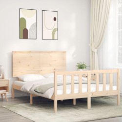 vidaXL Massivholzbett ohne Matratze 140x200 cm Kiefernholz