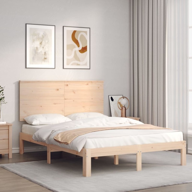 vidaXL Massivholzbett ohne Matratze 140x200 cm Kiefernholz vidaXL Massivholzbett ohne Matratze 140x200 cm Kiefernholz
