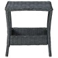 2-tlg. Garten-Lounge-Set mit Auflagen Poly Rattan Dunkelgrau 2-tlg. Garten-Lounge-Set mit Auflagen Poly Rattan Dunkelgrau
