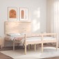 vidaXL Seniorenbett mit Kopfteil 140x200 cm Massivholz vidaXL Seniorenbett mit Kopfteil 140x200 cm Massivholz