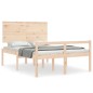 vidaXL Seniorenbett mit Kopfteil 140x200 cm Massivholz vidaXL Seniorenbett mit Kopfteil 140x200 cm Massivholz