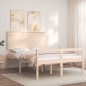 vidaXL Seniorenbett mit Kopfteil 140x200 cm Massivholz vidaXL Seniorenbett mit Kopfteil 140x200 cm Massivholz
