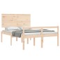 vidaXL Seniorenbett mit Kopfteil 140x200 cm Massivholz vidaXL Seniorenbett mit Kopfteil 140x200 cm Massivholz