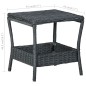 2-tlg. Garten-Lounge-Set mit Auflagen Poly Rattan Dunkelgrau 2-tlg. Garten-Lounge-Set mit Auflagen Poly Rattan Dunkelgrau