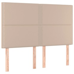 vidaXL Kopfteile 4 Stk. Cappuccino-Braun 72x5x78/88 cm Kunstleder