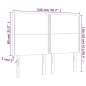 vidaXL Kopfteile 4 Stk. Cappuccino-Braun 72x5x78/88 cm Kunstleder