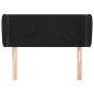 vidaXL Kopfteil mit Ohren Schwarz 93x23x78/88 cm Samt vidaXL Kopfteil mit Ohren Schwarz 93x23x78/88 cm Samt