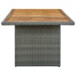 vidaXL 9-tlg. Garten-Essgruppe mit Auflagen Poly Rattan Hellgrau vidaXL 9-tlg. Garten-Essgruppe mit Auflagen Poly Rattan Hellgrau