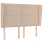 vidaXL Kopfteil mit Ohren Cappuccino-Braun 147x23x118/128cm Kunstleder vidaXL Kopfteil mit Ohren Cappuccino-Braun 147x23x118/128cm Kunstleder