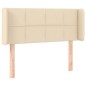 vidaXL Kopfteil mit Ohren Creme 83x16x78/88 cm Stoff vidaXL Kopfteil mit Ohren Creme 83x16x78/88 cm Stoff