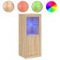 vidaXL Sideboard mit LED-Leuchten Sonoma-Eiche 41x37x100 cm vidaXL Sideboard mit LED-Leuchten Sonoma-Eiche 41x37x100 cm