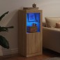 vidaXL Sideboard mit LED-Leuchten Sonoma-Eiche 41x37x100 cm vidaXL Sideboard mit LED-Leuchten Sonoma-Eiche 41x37x100 cm