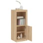 vidaXL Sideboard mit LED-Leuchten Sonoma-Eiche 41x37x100 cm vidaXL Sideboard mit LED-Leuchten Sonoma-Eiche 41x37x100 cm