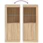 vidaXL Sideboard mit LED-Leuchten Sonoma-Eiche 41x37x100 cm vidaXL Sideboard mit LED-Leuchten Sonoma-Eiche 41x37x100 cm