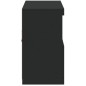 vidaXL Sideboard mit LED-Leuchten Schwarz 81x37x67 cm vidaXL Sideboard mit LED-Leuchten Schwarz 81x37x67 cm
