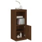 vidaXL Sideboard mit LED-Leuchten Braun Eichen-Optik 41x37x100 cm vidaXL Sideboard mit LED-Leuchten Braun Eichen-Optik 41x37x100 cm
