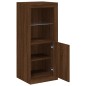 vidaXL Sideboard mit LED-Leuchten Braun Eichen-Optik 41x37x100 cm vidaXL Sideboard mit LED-Leuchten Braun Eichen-Optik 41x37x100 cm