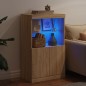 vidaXL Sideboard mit LED-Leuchten Sonoma-Eiche 60,5x37x100 cm vidaXL Sideboard mit LED-Leuchten Sonoma-Eiche 60,5x37x100 cm