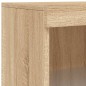 vidaXL Sideboard mit LED-Leuchten Sonoma-Eiche 60,5x37x100 cm vidaXL Sideboard mit LED-Leuchten Sonoma-Eiche 60,5x37x100 cm