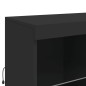 vidaXL Sideboard mit LED-Leuchten Schwarz 81x37x100 cm vidaXL Sideboard mit LED-Leuchten Schwarz 81x37x100 cm